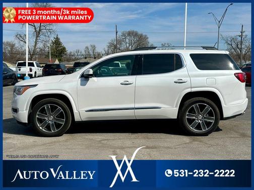 White 2019 GMC Acadia Denali