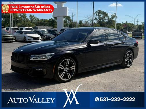 Black 2016 BMW 750 i xDrive