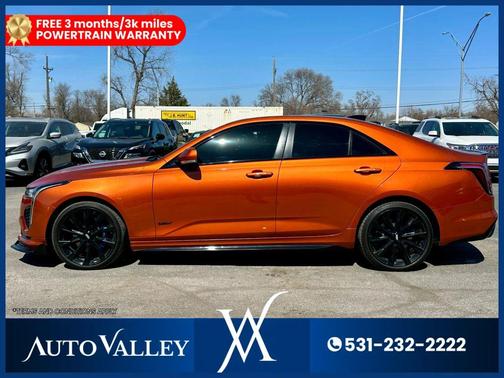 Blaze Orange Metallic 2022 Cadillac CT4-V V-Series