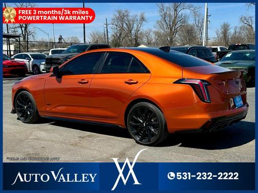Blaze Orange Metallic 2022 Cadillac CT4-V V-Series