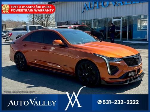 Blaze Orange Metallic 2022 Cadillac CT4-V V-Series