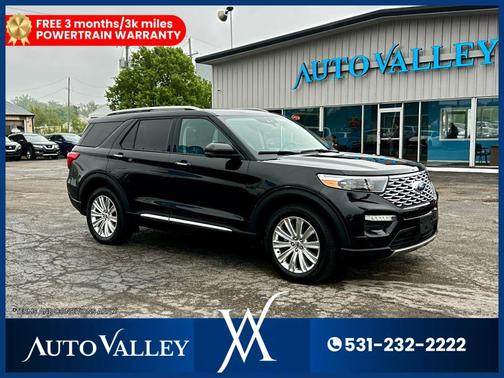 Agate Black Metallic 2021 Ford Explorer Limited
