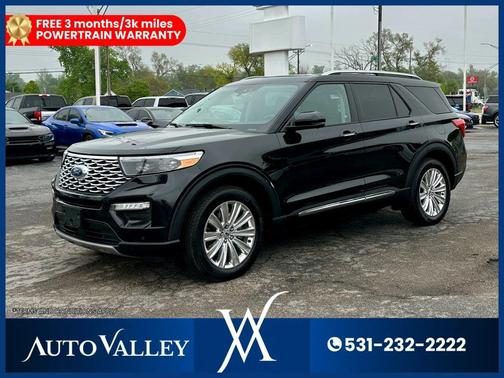 Agate Black Metallic 2021 Ford Explorer Limited