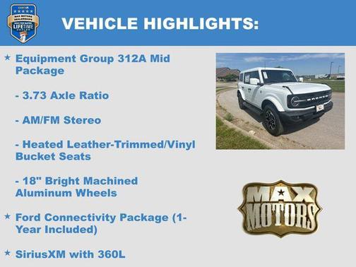 OXFORD WHITE 2026 Ford Bronco Outer Banks