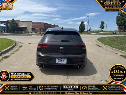 Deep Black Pearl 2022 Volkswagen Golf GTI 1.4T TSI