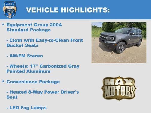 CARBONIZED GRAY METALLIC 2026 Ford Bronco Sport Big Bend