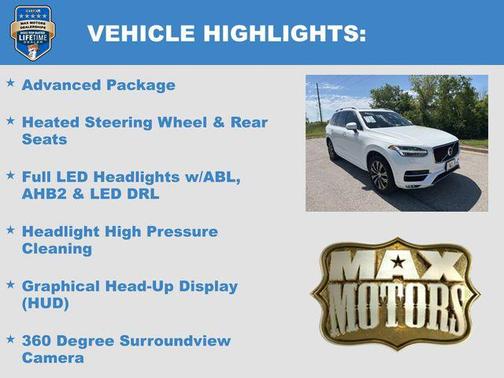 Crystal White Pearl 2019 Volvo XC90 T6 Momentum