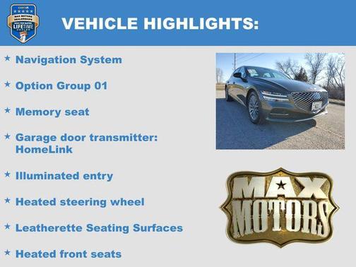 2023 Genesis G80 2.5T AWD