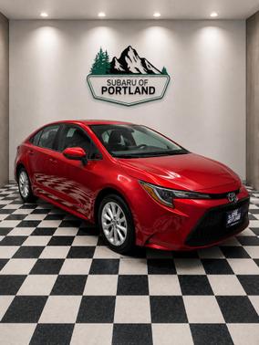Barcelona Red Metallic 2021 Toyota Corolla LE