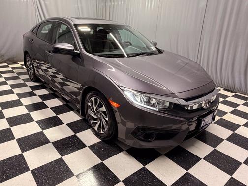 Gray 2018 Honda Civic EX