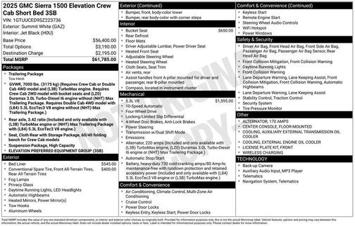 2025 GMC Sierra 1500 Elevation