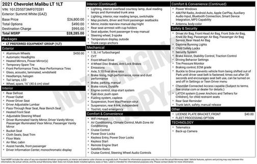 2021 Chevrolet Malibu FWD LT