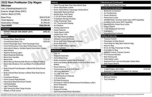 2022 RAM ProMaster City Tradesman