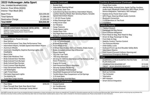 2023 Volkswagen Jetta 1.5T Sport