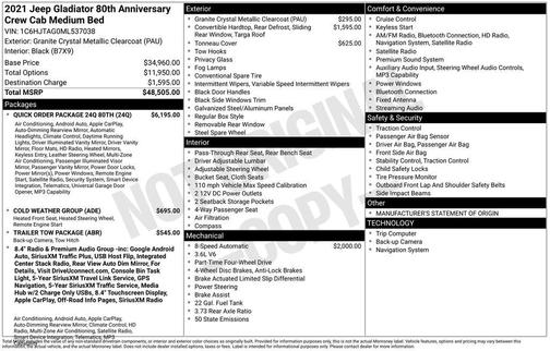 2021 Jeep Gladiator Sport