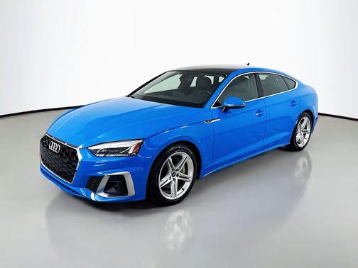 Turbo Blue Metallic 2022 Audi A5 Sportback 45 S Line Premium Plus