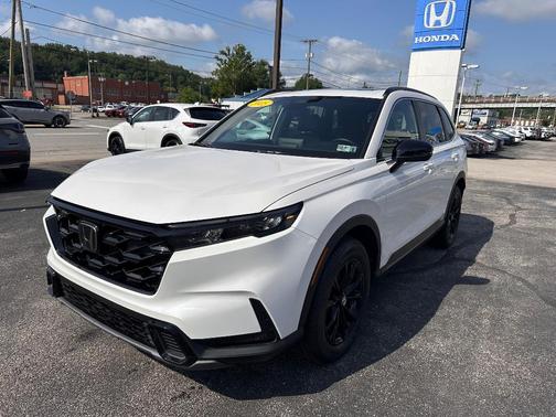 Platinum White Pearl 2025 Honda CR-V Hybrid Sport-L