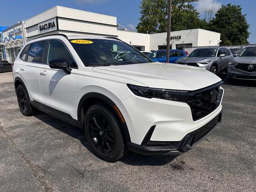Platinum White Pearl 2025 Honda CR-V Hybrid Sport-L