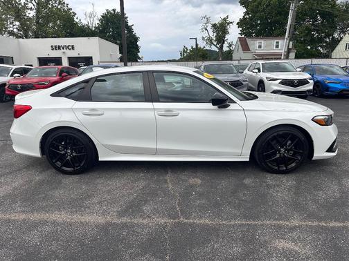 Platinum White Pearl 2024 Honda Civic Sport