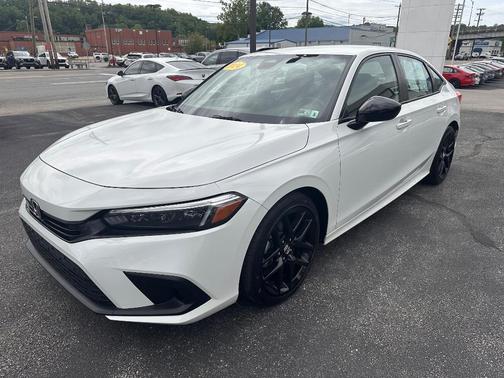 Platinum White Pearl 2024 Honda Civic Sport