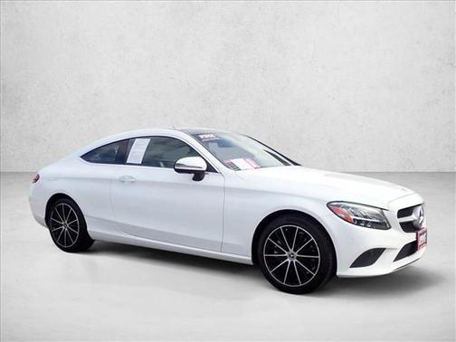 Polar White 2021 Mercedes-Benz C-Class Coupe