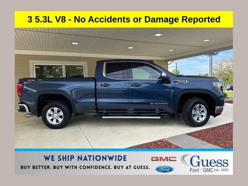 Pacific Blue Metallic 2019 GMC Sierra 1500 SLE