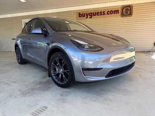 Gray 2025 Tesla Model Y Long Range AWD