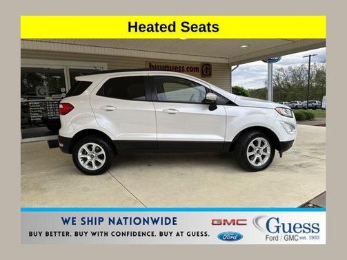 White Platinum Metallic Tri-Coat 2022 Ford EcoSport SE