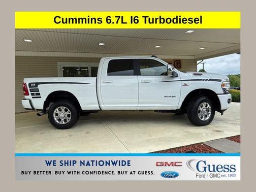 Bright White Clearcoat 2024 RAM 2500 Laramie Crew Cab 4x4 6'4' Box