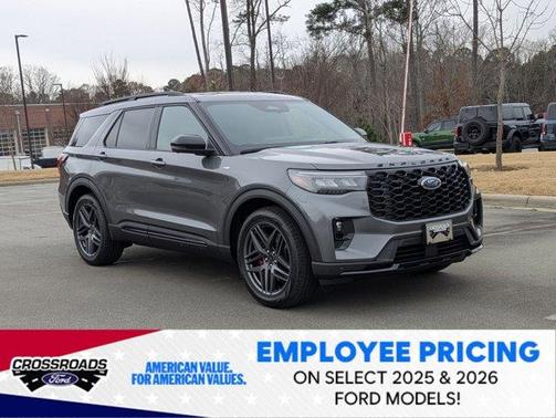 Gray Metallic 2026 Ford Explorer ST-Line