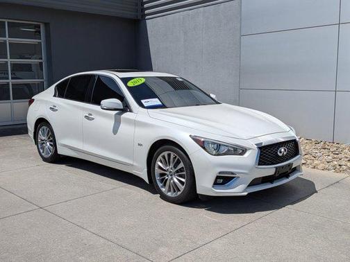 Majestic White 2019 INFINITI Q50 3.0t LUXE