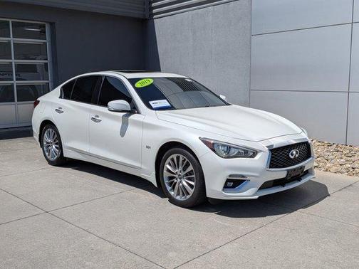 Majestic White 2019 INFINITI Q50 3.0t LUXE