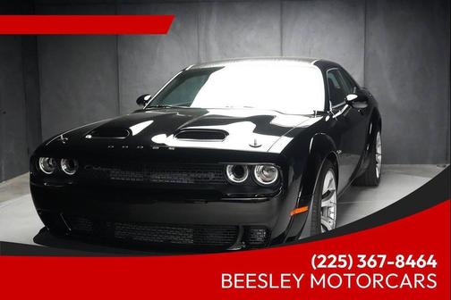 Pitch Black Clearcoat 2023 Dodge Challenger SRT Hellcat