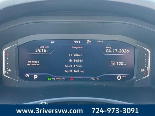 Deep Black Pearl Effect 2023 Volkswagen Atlas 3.6 SE w/ Technology