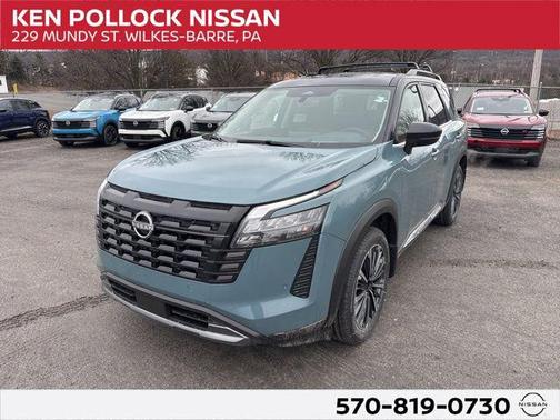 Baltic Teal/Super Black 2026 Nissan Pathfinder Platinum