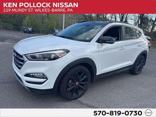 Dazzling White 2017 Hyundai TUCSON Night