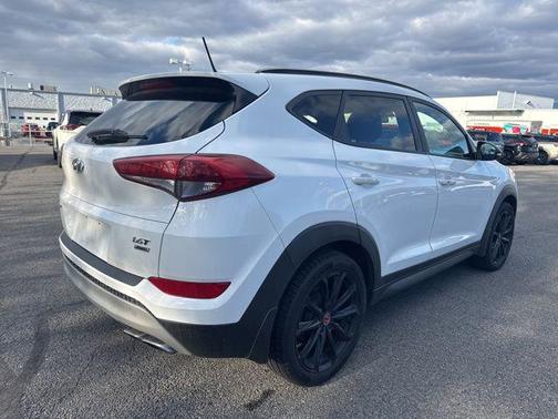 Dazzling White 2017 Hyundai TUCSON Night