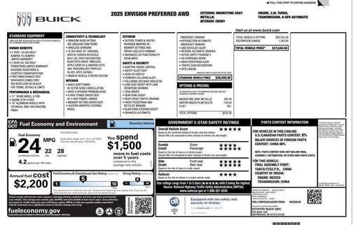 2025 Buick Envision Preferred AWD