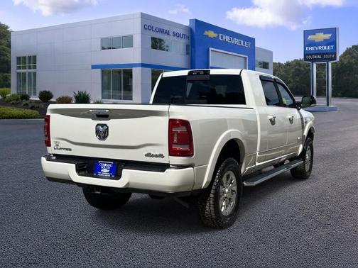 Pearl White 2021 RAM 3500 Limited Mega Cab 4x4 6'4' Box