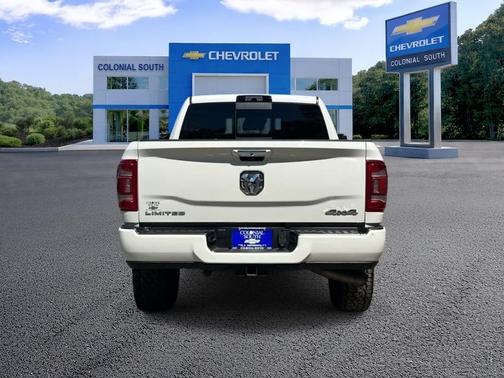 Pearl White 2021 RAM 3500 Limited Mega Cab 4x4 6'4' Box