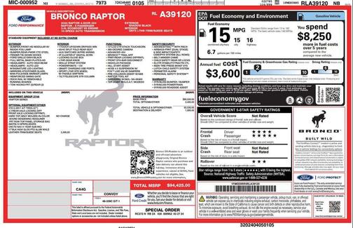 2024 Ford Bronco Raptor