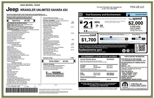 Sarge Green Clearcoat 2022 Jeep Wrangler Unlimited Sahara