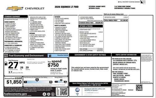 2026 Chevrolet Equinox 1LT