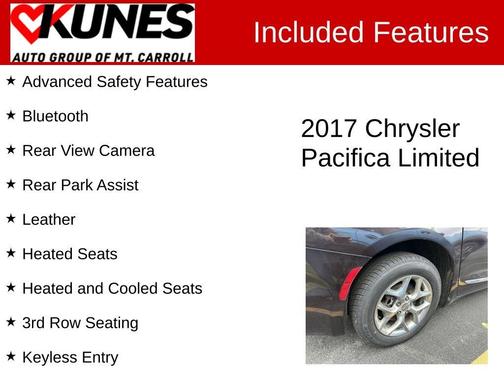 Dark Cordovan Pearlcoat 2017 Chrysler Pacifica Limited