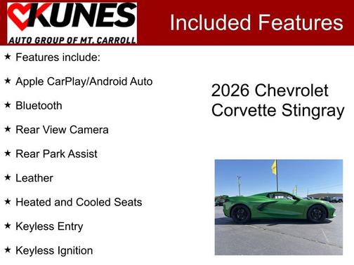 2026 Chevrolet Corvette Stingray w/3LT