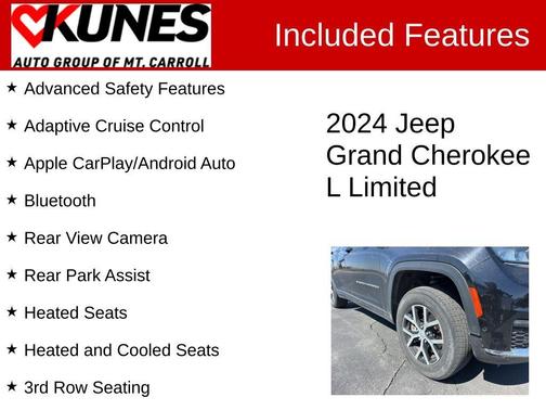 Diamond Black 2024 Jeep Grand Cherokee L Limited