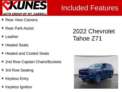 Dark Ash Metallic 2022 Chevrolet Tahoe Z71