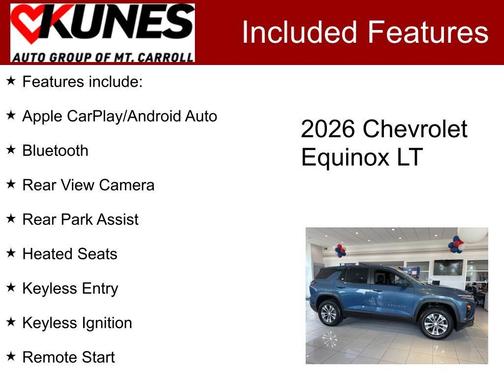 Lakeshore Blue Metallic 2026 Chevrolet Equinox LT