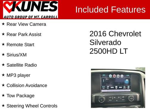 Red 2016 Chevrolet Silverado 2500 LT