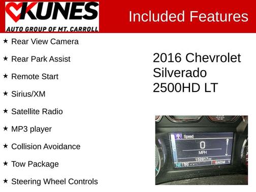Red 2016 Chevrolet Silverado 2500 LT